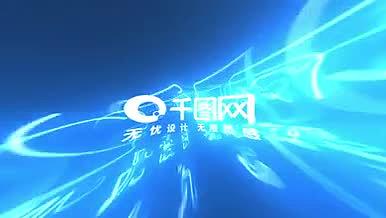 霓虹灯朋克粒子光线科技企业logo演绎视频的预览图